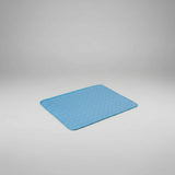 Dog cooling mat made with ice silk fabric for quick summer heat relief