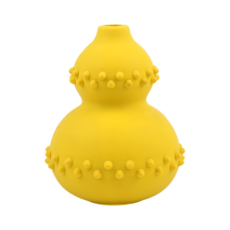 Close-up of textured rubber surface designed for dog teeth cleaning and grinding