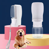 Ocean blue foldable dog water bottle dispenser in 550ml size