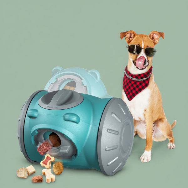 Interactive Dog Puzzle Toy & Slow Feeder Tumbler Treat Dispenser